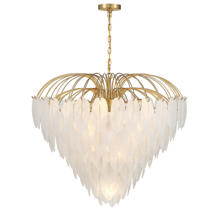 Savoy House 1-3505-15-322 15 Light Chandelier, Warm Brass