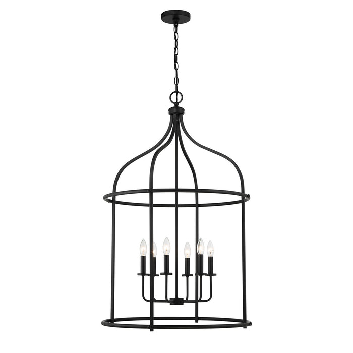 Savoy House 3-7388-6-89 Six Light Pendant, Matte Black