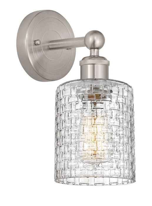 Innovations 616-1W-SN-G112C-5CL One Light Wall Sconce, Brushed Satin Nickel