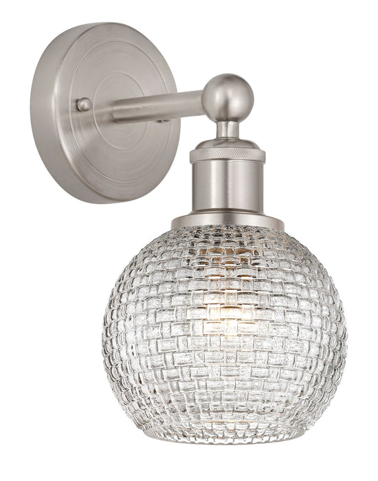 Innovations 616-1W-SN-G122C-6CL One Light Wall Sconce, Brushed Satin Nickel