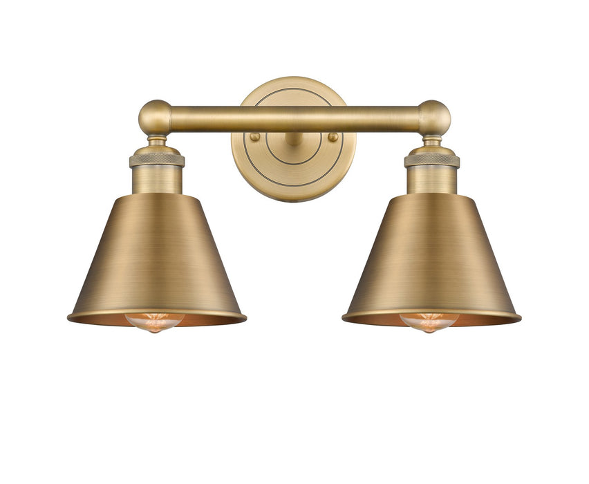Innovations 616-2W-BB-M8-BB Two Light Bath Vanity, Brushed Brass