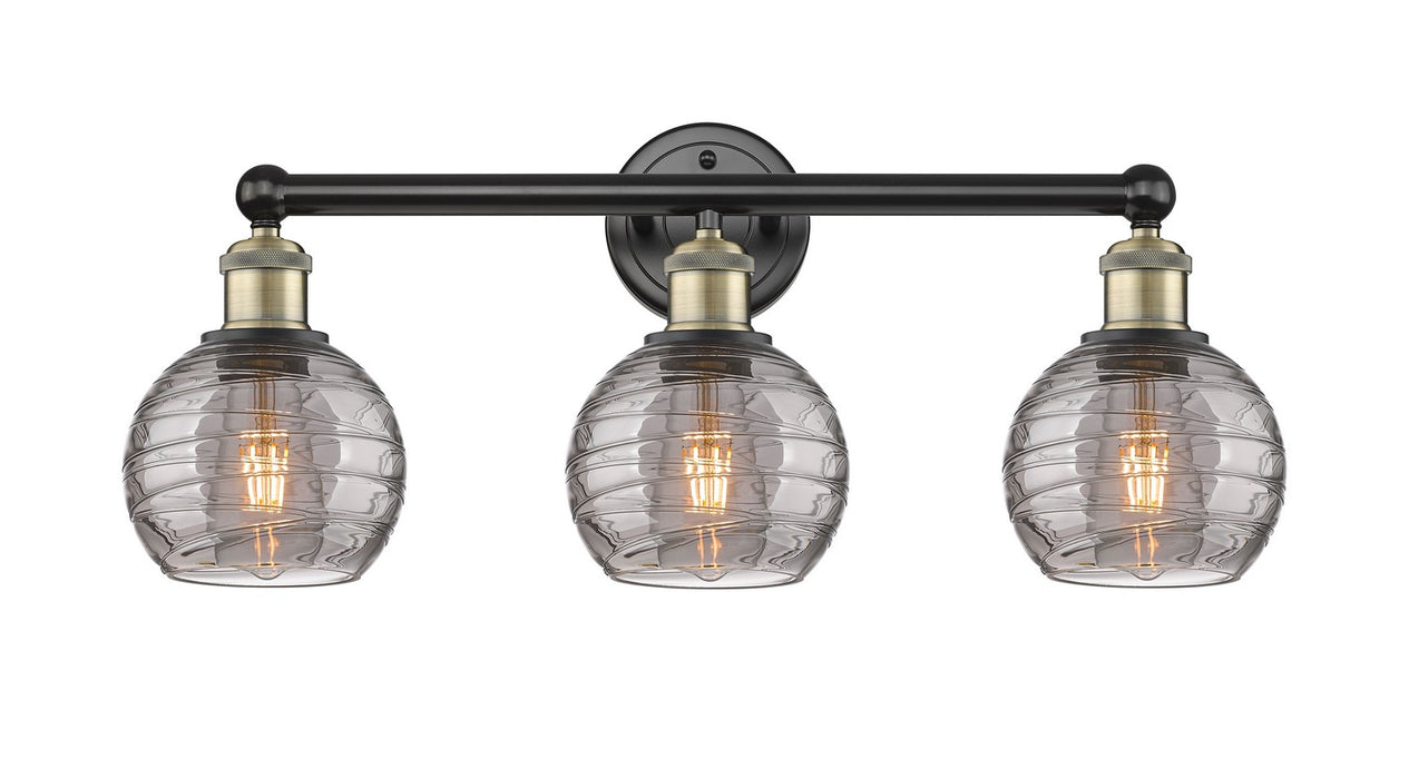 Innovations 616-3W-BAB-G1213-6SM Three Light Bath Vanity, Black Antique Brass