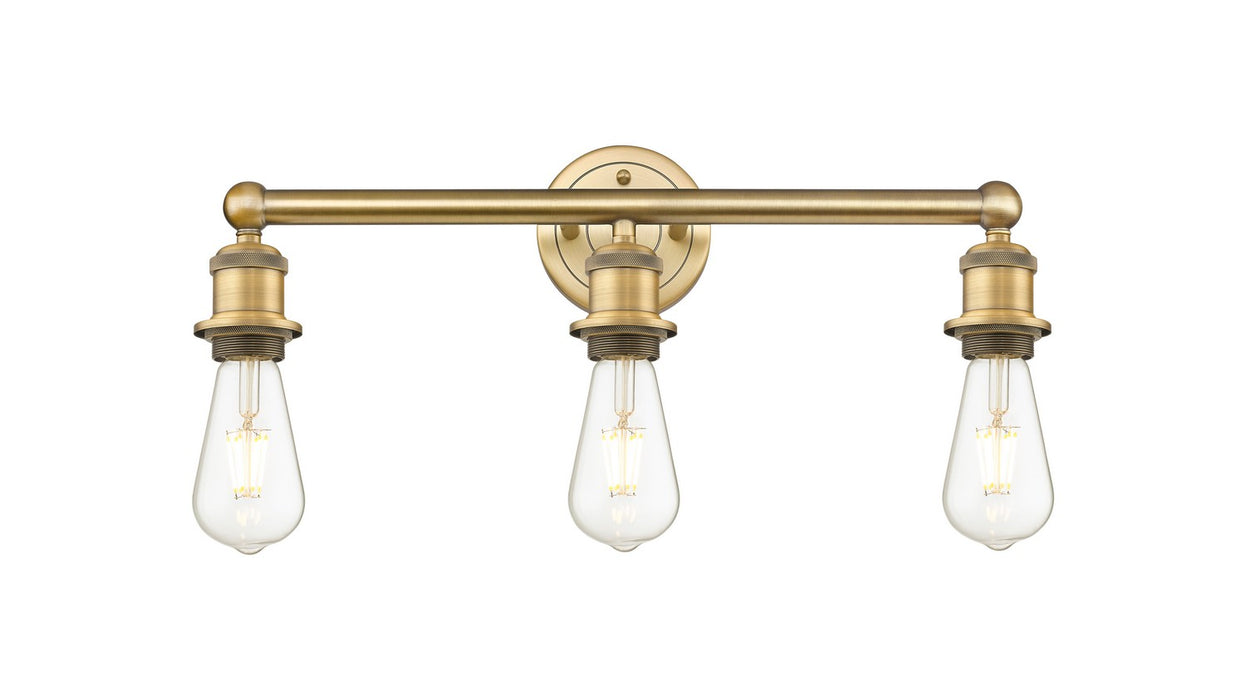 Innovations 616-3W-BB Three Light Bath Vanity, Brushed Brass