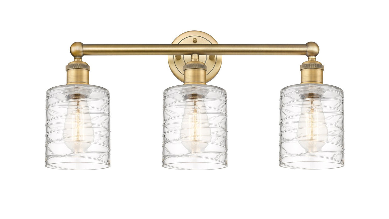 Innovations 616-3W-BB-G1113 Three Light Bath Vanity, Brushed Brass