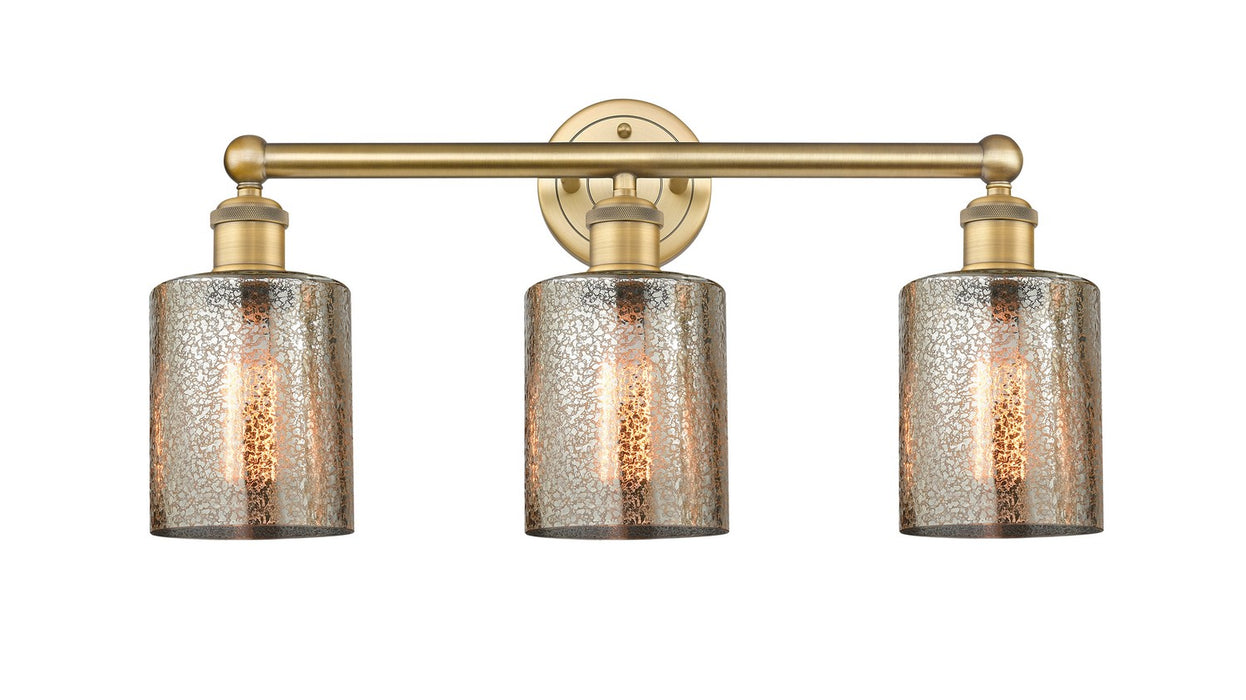 Innovations 616-3W-BB-G116 Three Light Bath Vanity, Brushed Brass