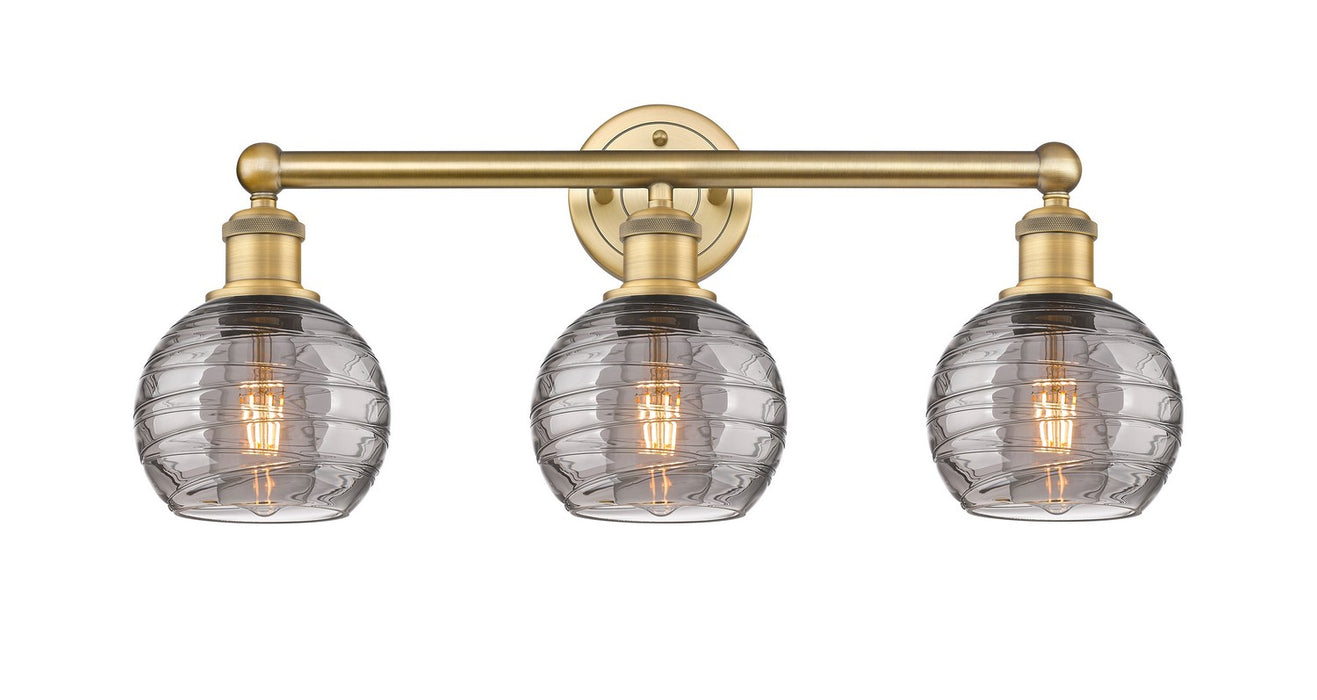 Innovations 616-3W-BB-G1213-6SM Three Light Bath Vanity, Brushed Brass