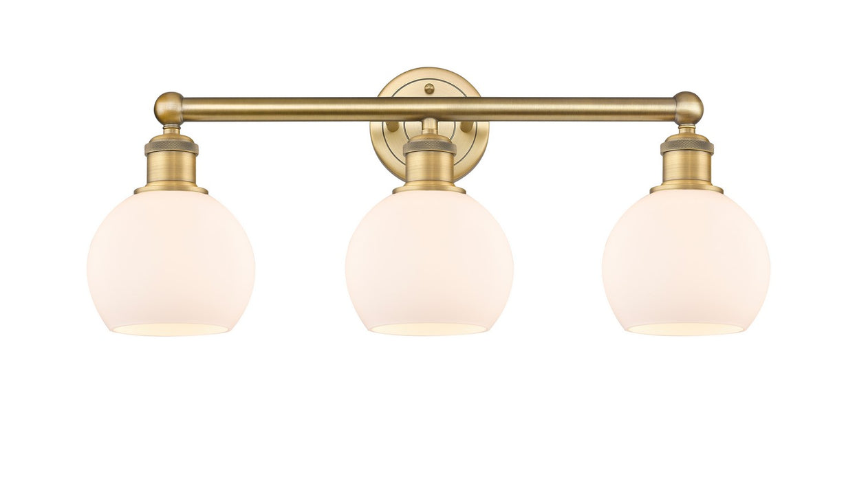 Innovations 616-3W-BB-G121-6 Three Light Bath Vanity, Brushed Brass