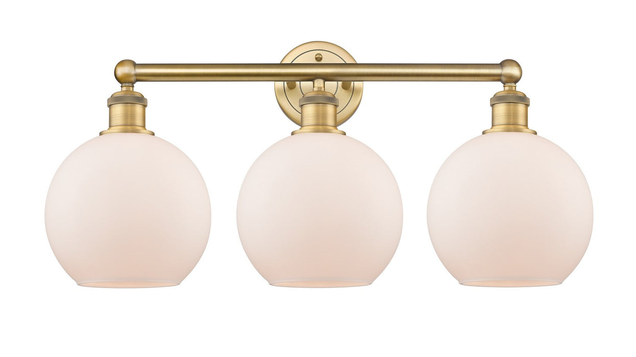 Innovations 616-3W-BB-G121-8 Three Light Bath Vanity, Brushed Brass