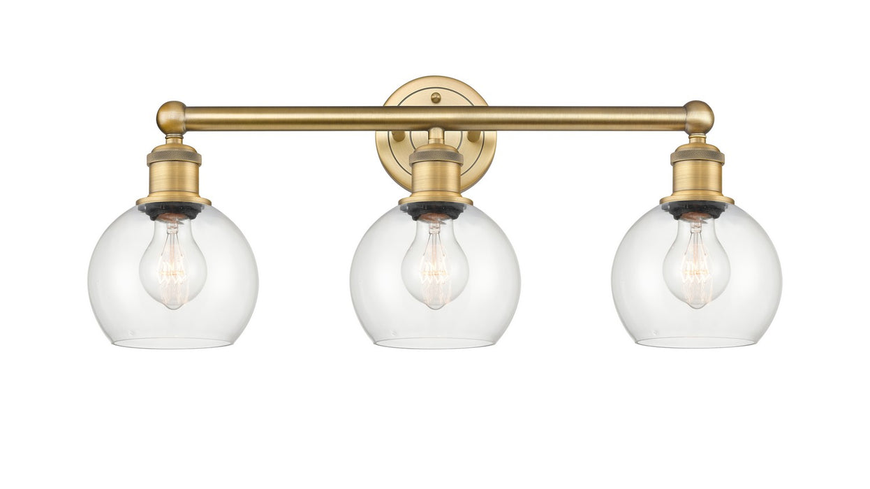 Innovations 616-3W-BB-G122-6 Three Light Bath Vanity, Brushed Brass