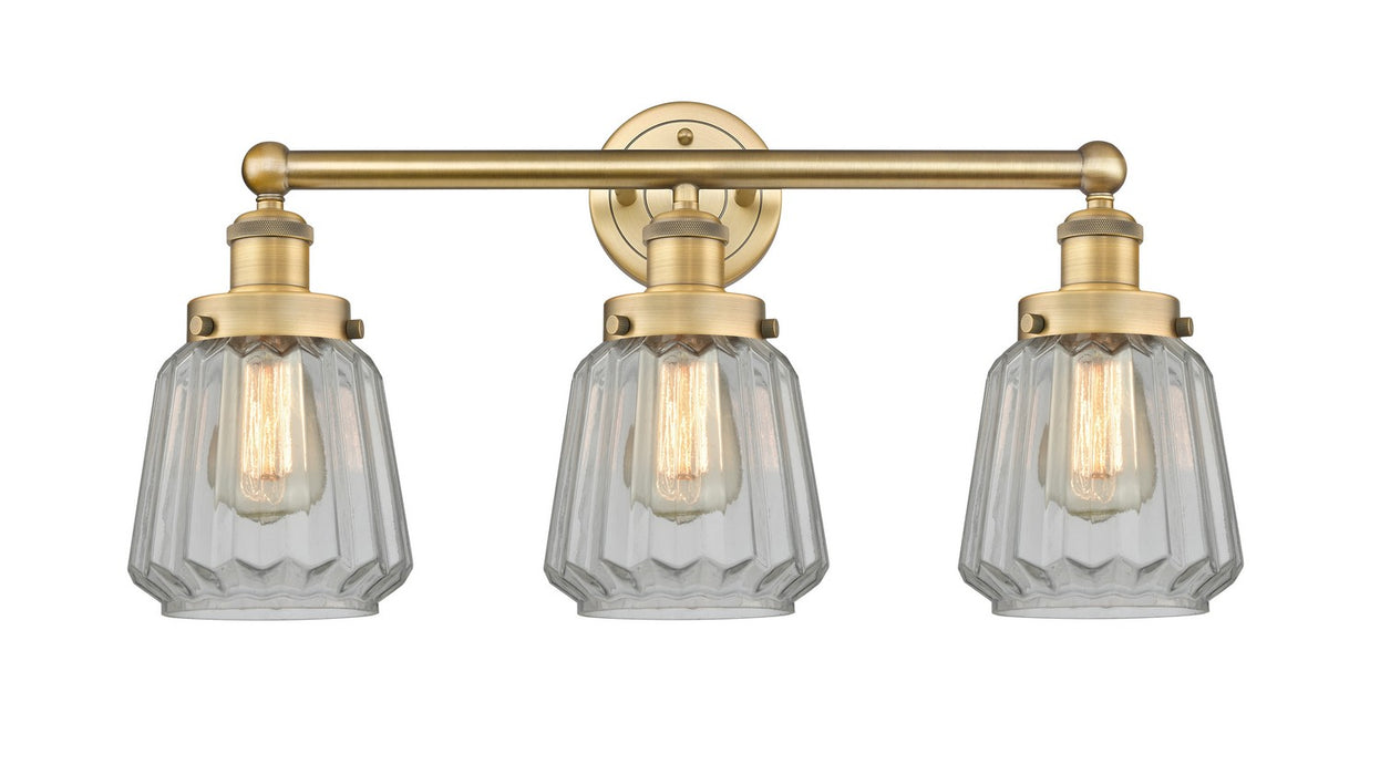 Innovations 616-3W-BB-G142 Three Light Bath Vanity, Brushed Brass