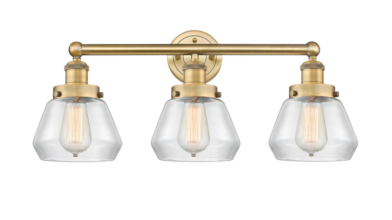 Innovations 616-3W-BB-G172 Three Light Bath Vanity, Brushed Brass