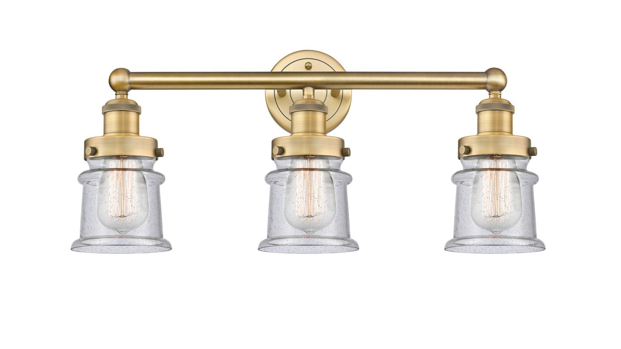 Innovations 616-3W-BB-G184S Three Light Bath Vanity, Brushed Brass