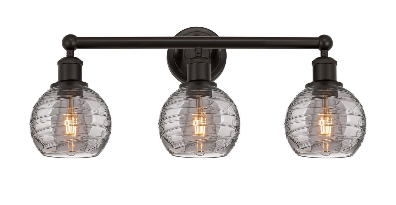 Innovations 616-3W-OB-G1213-6SM Three Light Bath Vanity, Oil Rubbed Bronze
