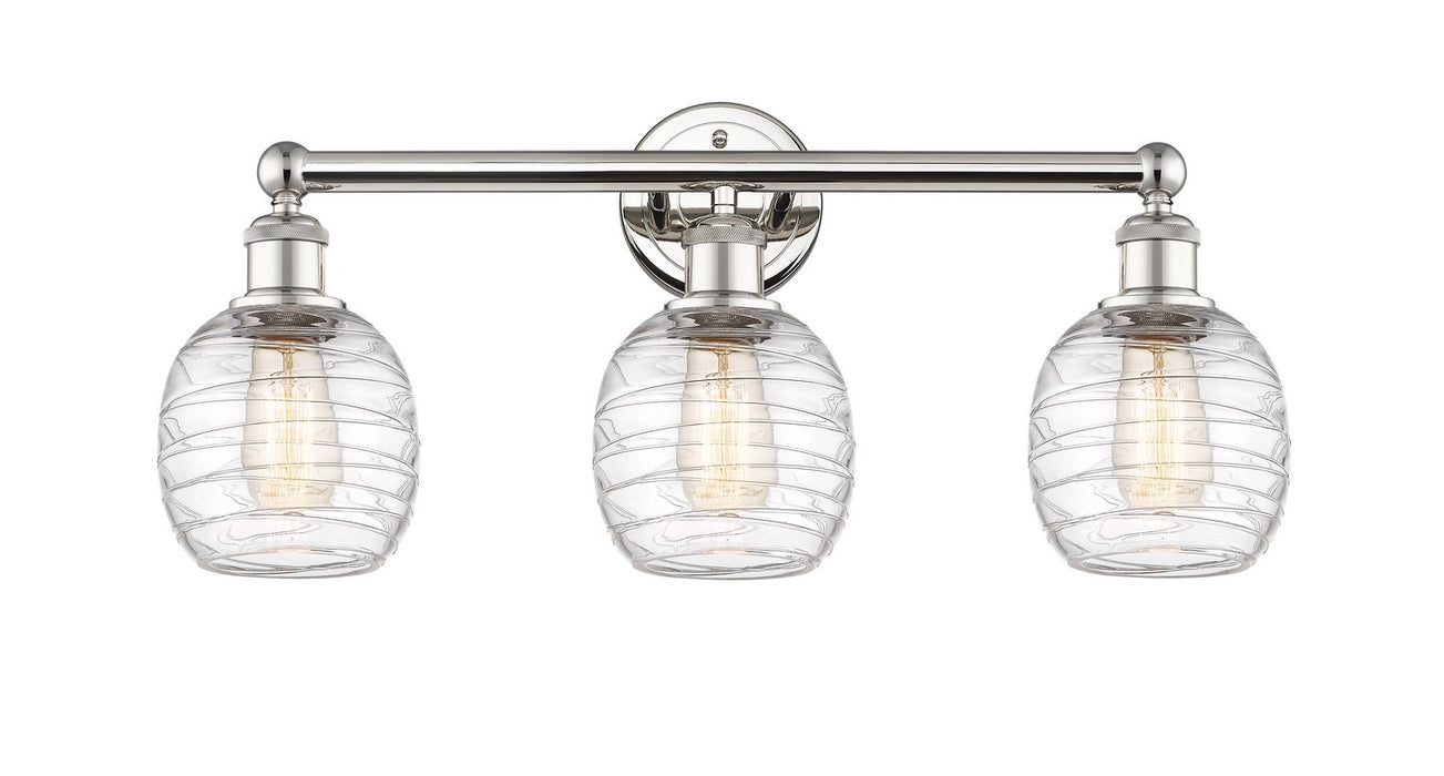 Innovations 616-3W-PN-G1013 Three Light Bath Vanity, Polished Nickel