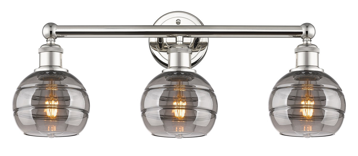 Innovations 616-3W-PN-G556-6SM Three Light Bath Vanity, Polished Nickel