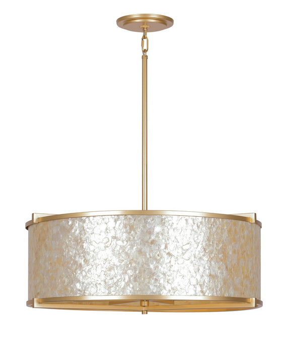 Metropolitan N1935-760 Six Light Pendant, Fawn Gold