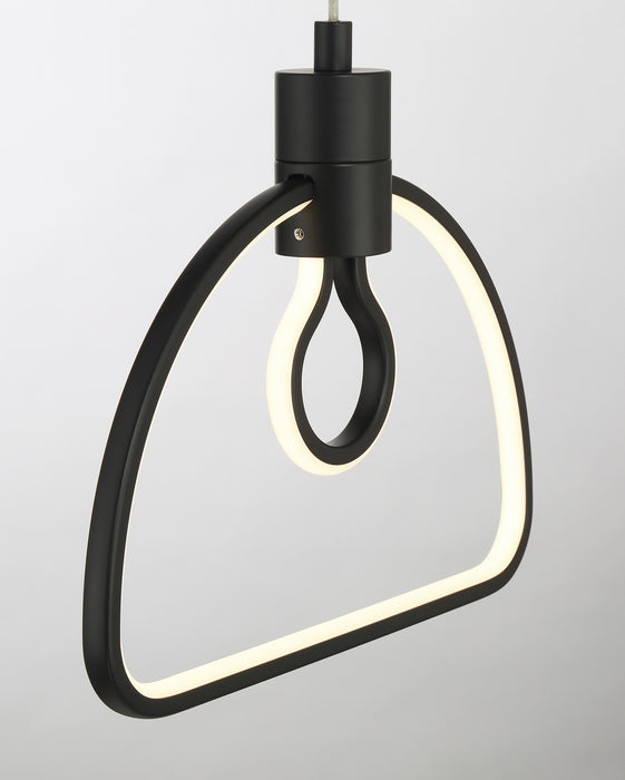 George Kovacs P1903-66A-L LED Pendant, Coal