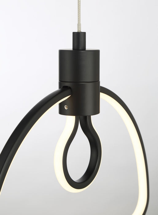 George Kovacs P1903-66A-L LED Pendant, Coal
