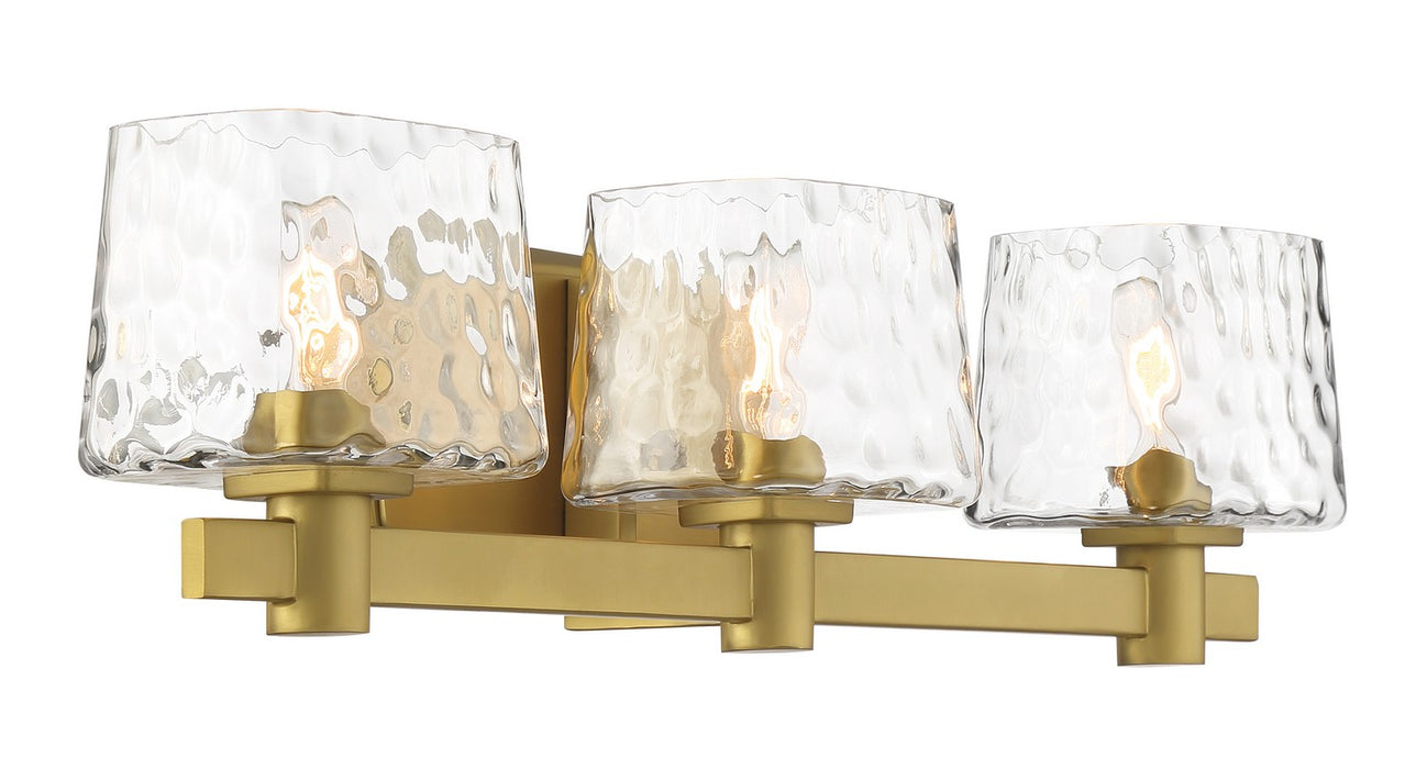 Minka-Lavery 2233-695 Three Light Bath Vanity, Soft Brass