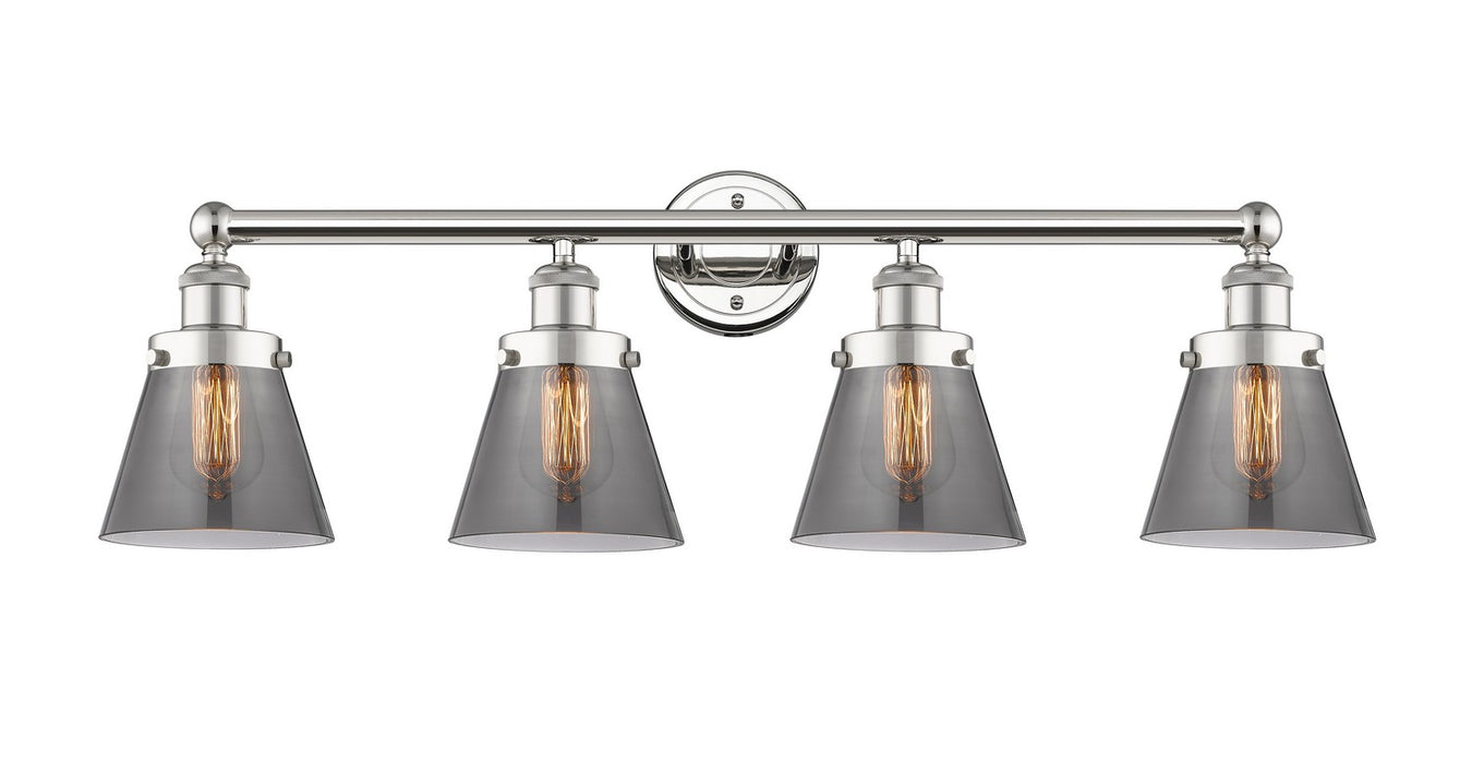 Innovations 616-4W-PN-G63 Four Light Bath Vanity, Polished Nickel