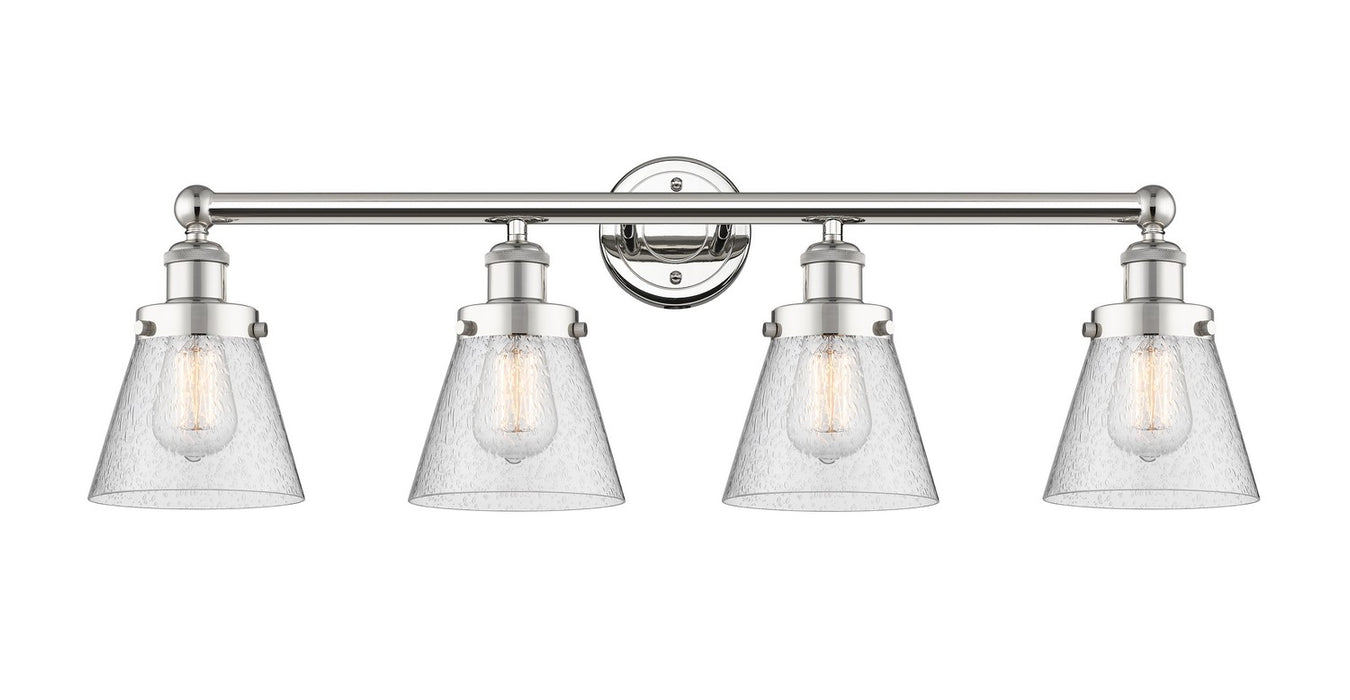 Innovations 616-4W-PN-G64 Four Light Bath Vanity, Polished Nickel