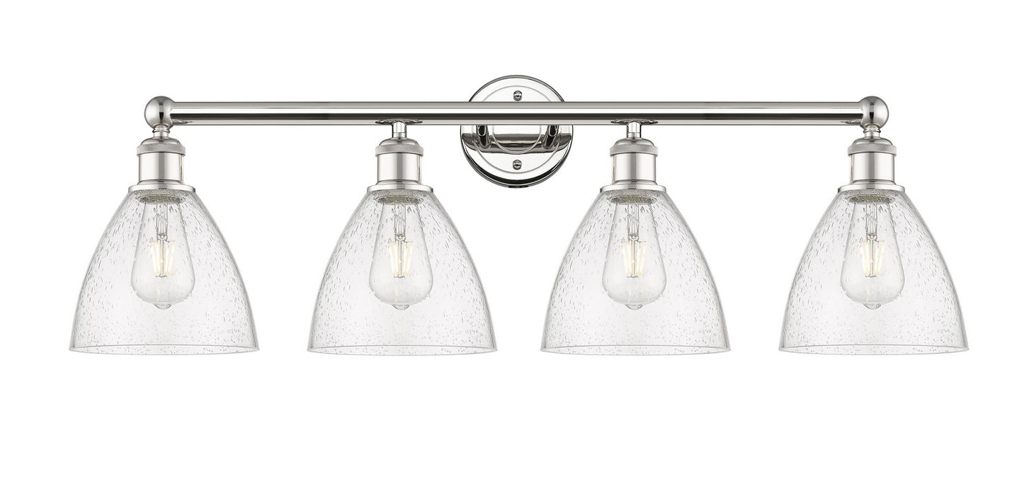Innovations 616-4W-PN-GBD-754 Four Light Bath Vanity, Polished Nickel