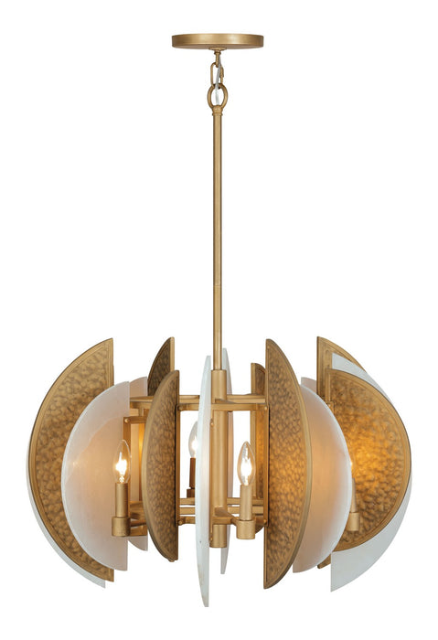 Minka-Lavery 3464-788 Eight Light Chandelier, Ashen Gold
