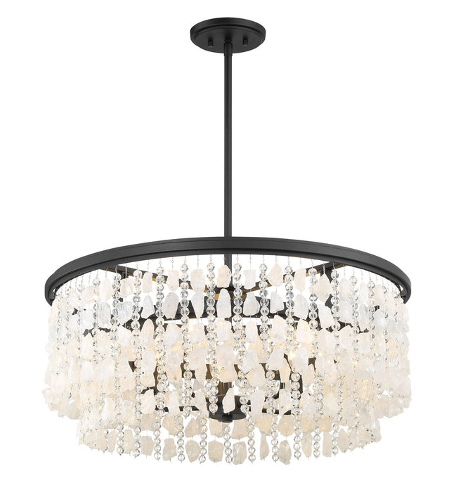 Minka-Lavery 6705-66 Five Light Chandelier, Sand Coal