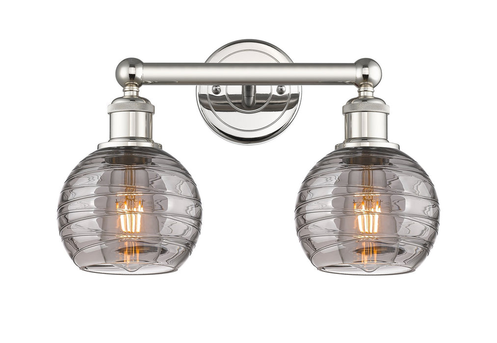 Innovations 616-2W-PN-G1213-6SM Two Light Bath Vanity, Polished Nickel