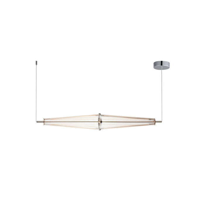 ET2 E24894-133PC LED Linear Pendant, Polished Chrome