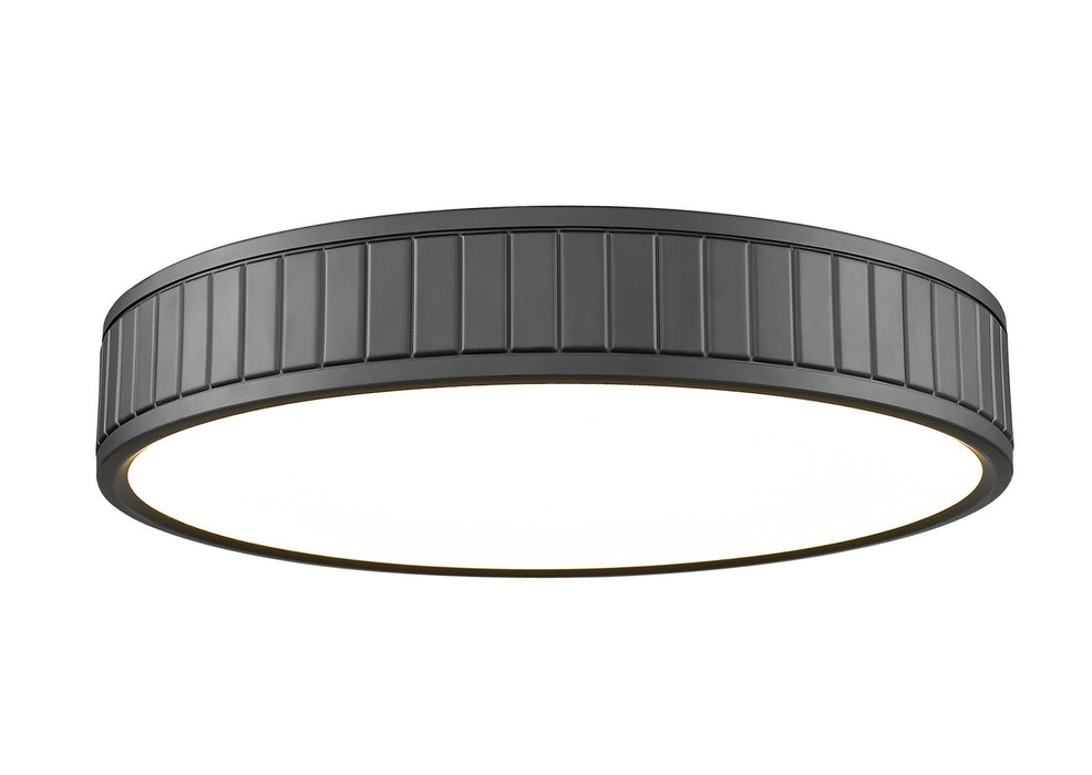 Z-Lite 1005F16-MB-LED LED Flush Mount, Matte Black
