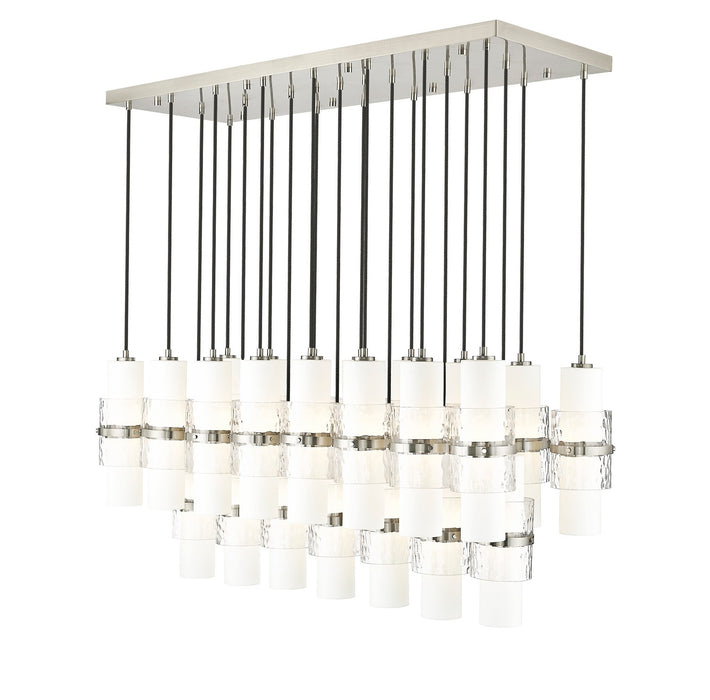 Z-Lite 1946P-23L-BN 23 Light Linear Chandelier, Brushed Nickel