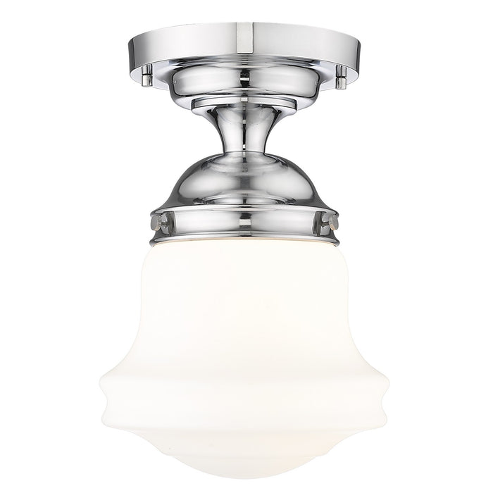 Z-Lite 735F10-CH One Light Flush Mount, Chrome