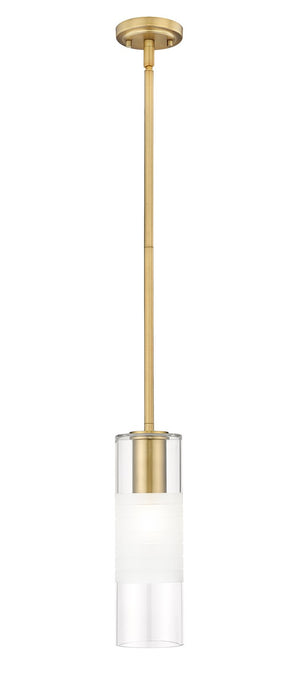 Z-Lite 824P-ROD-MGLD One Light Pendant, Modern Gold