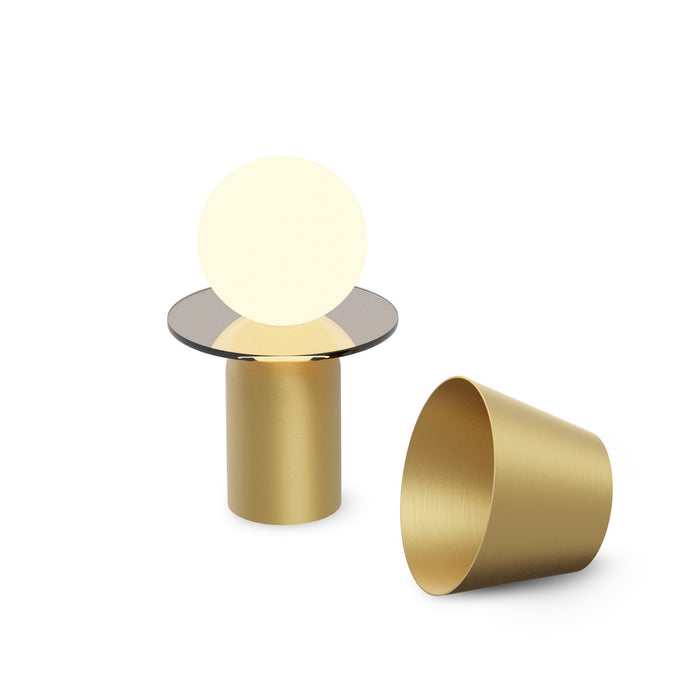 Koncept GUY-BRS+DDGY LED Lantern, Brass