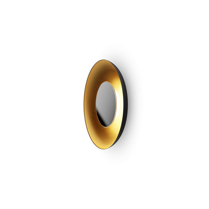 Koncept RMW-09-SW-CRM-HW+18BD-MBG LED Wall Sconce, Matte Black w/ Gold