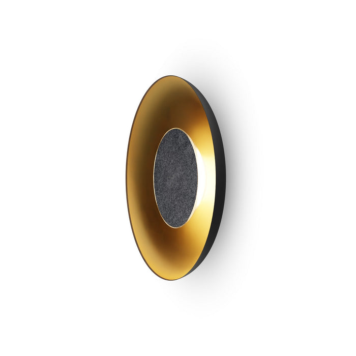 Koncept RMW-12-SW-CCF-HW+24BD-MBG LED Wall Sconce, Matte Black w/ Gold