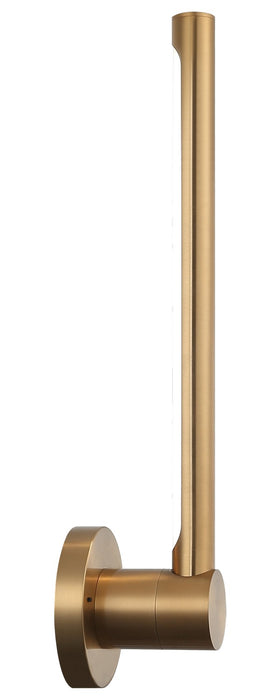 Matteo Lighting W31418AG LED Wall Sconce, Aged Gold Brass
