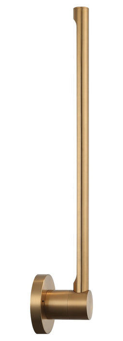 Matteo Lighting W31424AG LED Wall Sconce, Aged Gold Brass