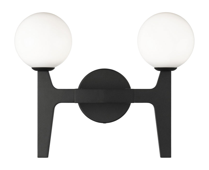 Matteo Lighting W34902MBOP LED Wall Sconce, Matte Black