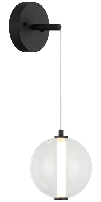 Matteo Lighting W69601MBCL LED Wall Sconce, Matte Black