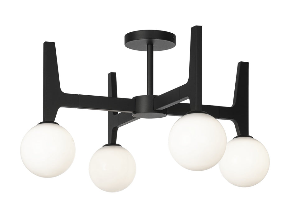 Matteo Lighting X34904MBOP LED Ceiling Mount, Matte Black