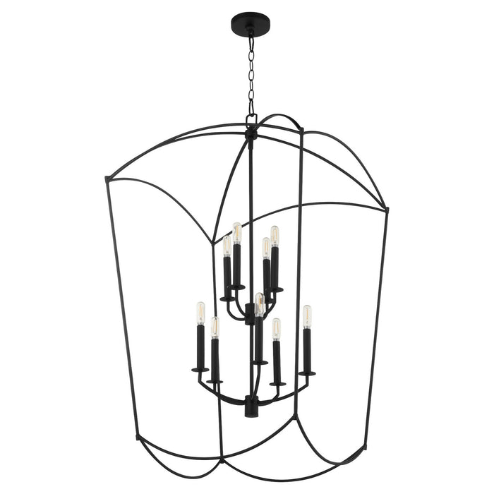 Quorum 6812-9-59 Nine Light Entry, Matte Black
