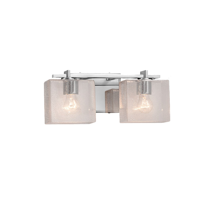 Justice Designs FSN-8442-55-SEED-CROM Two Light Bath Bar, Polished Chrome