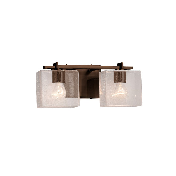 Justice Designs FSN-8442-55-SEED-DBRZ Two Light Bath Bar, Dark Bronze