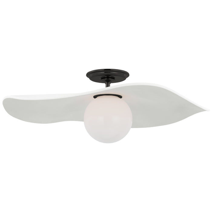 Visual Comfort Signature WS 4040BZ-WHT LED Semi-Flush Mount, Bronze