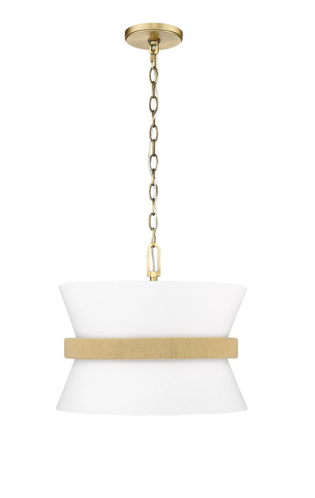 Millennium 20503-VB Three Light Pendant, Vintage Brass