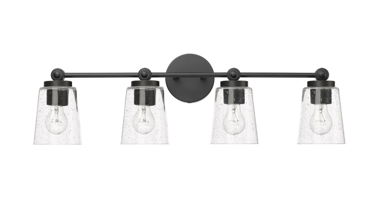 Millennium 22004-MB Four Light Vanity, Matte Black