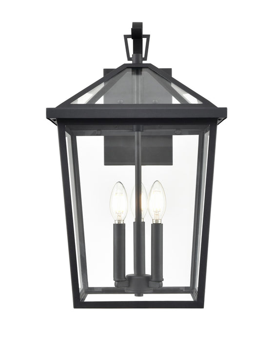 Millennium 92303-TBK Three Light Outdoor Wall Sconce, Textured Black