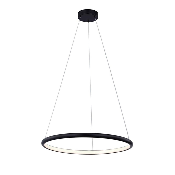 Justice Designs NSH-4482-MBLK LED Pendant, Matte Black